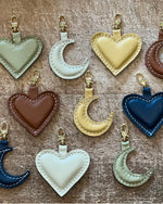 Leather Moon Charm