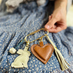 Leather Heart Charm